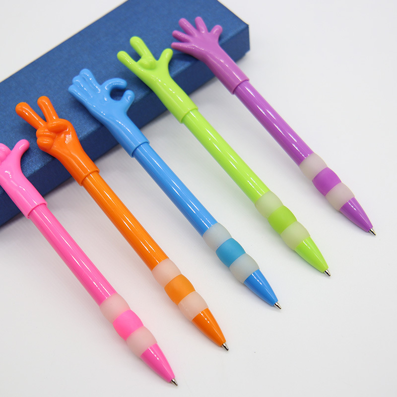 finger hand  shape promotional logo pen