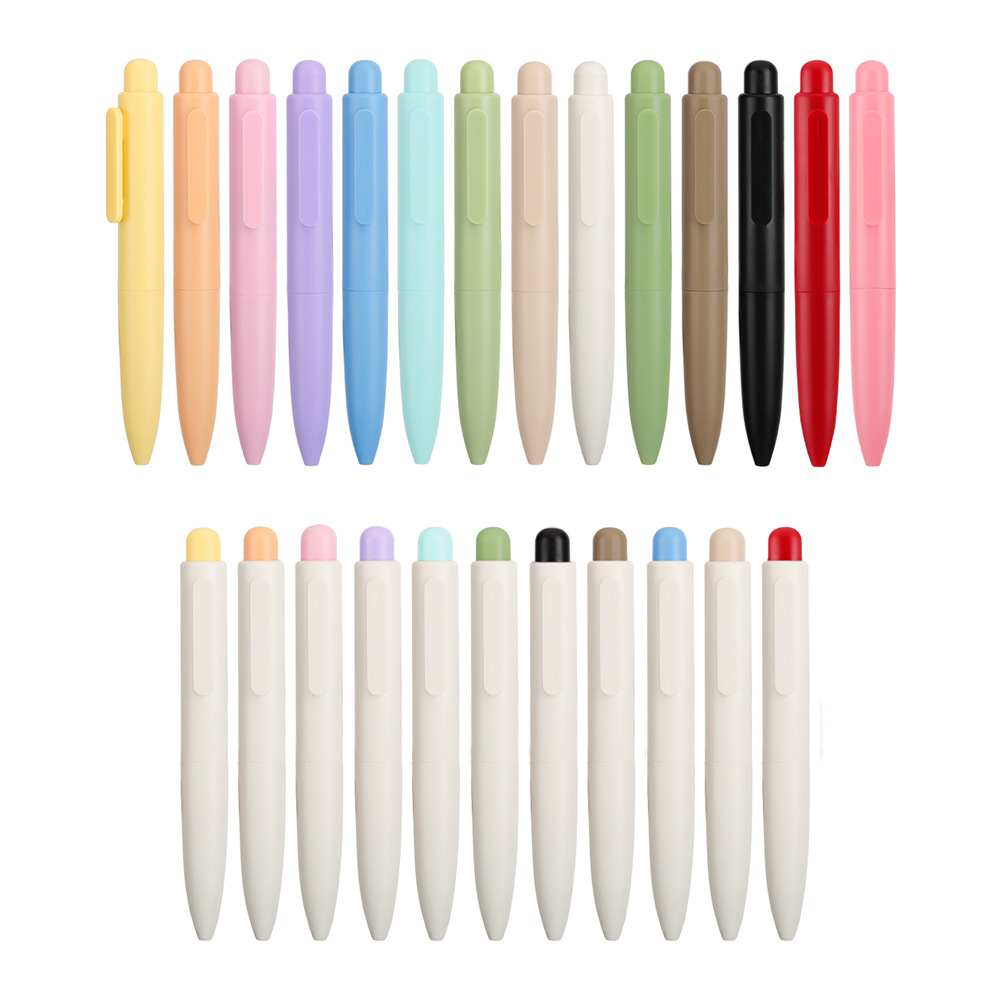 short rubberized ball pen